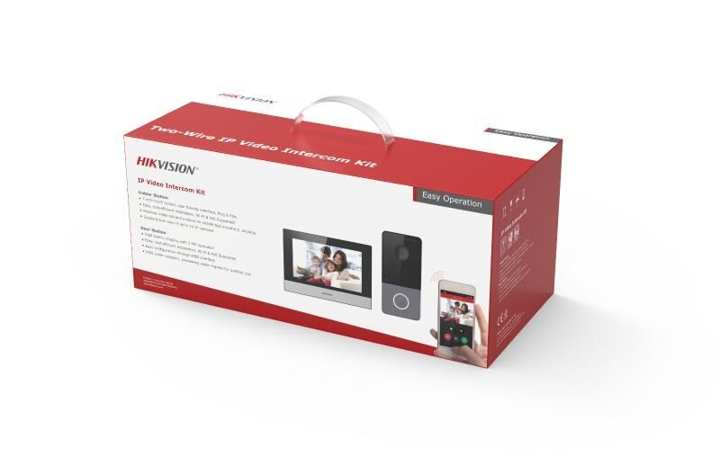 Hikvision DS-KIS603-P(C) 2 MP Villa IP Video Interkom (Tek Düğmeli Çağrı, Hik-Connect Mobil Kontrol, PoE)