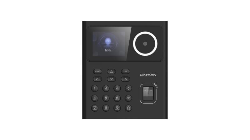 Hikvision DS-K1T320MFWX Erişim Kontrol Cihazı (Yüz/Parmak İzi/Kart, RJ-45 10 M/100 M ve Wi‑Fi, Binalar ve Kurumsal Alanlar)