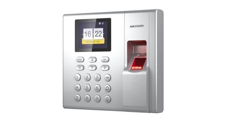Hikvision DS-K1T8003F Parmak İzi Zaman Takip Terminali (Parmak İzi, TCP/IP, Erişim kontrolü ve devam takibi)