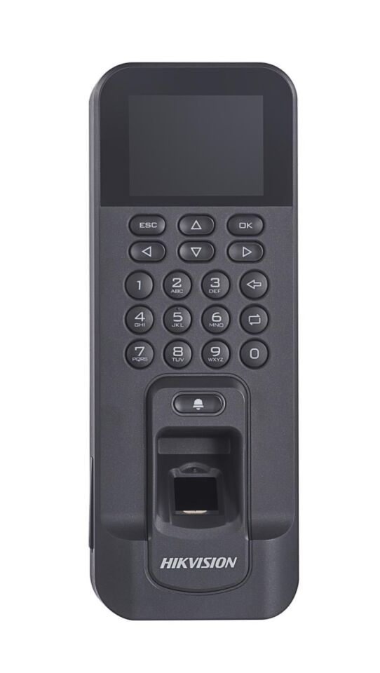 Hikvision DS-K1T804AMF Pro Serisi Parmak İzi Terminali (Kart ve Parmak İzi Doğrulama, TCP/IP ve Wi-Fi Bağlantı, Yüzeye Montaj)