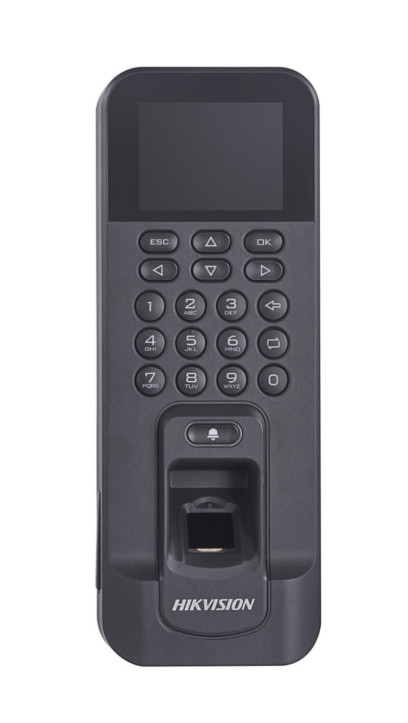 Hikvision DS-K1T804AEF Pro Serisi Parmak İzi Terminali (Kart ve Parmak İzi, TCP/IP ve Wi-Fi, Yüzey Montaj)