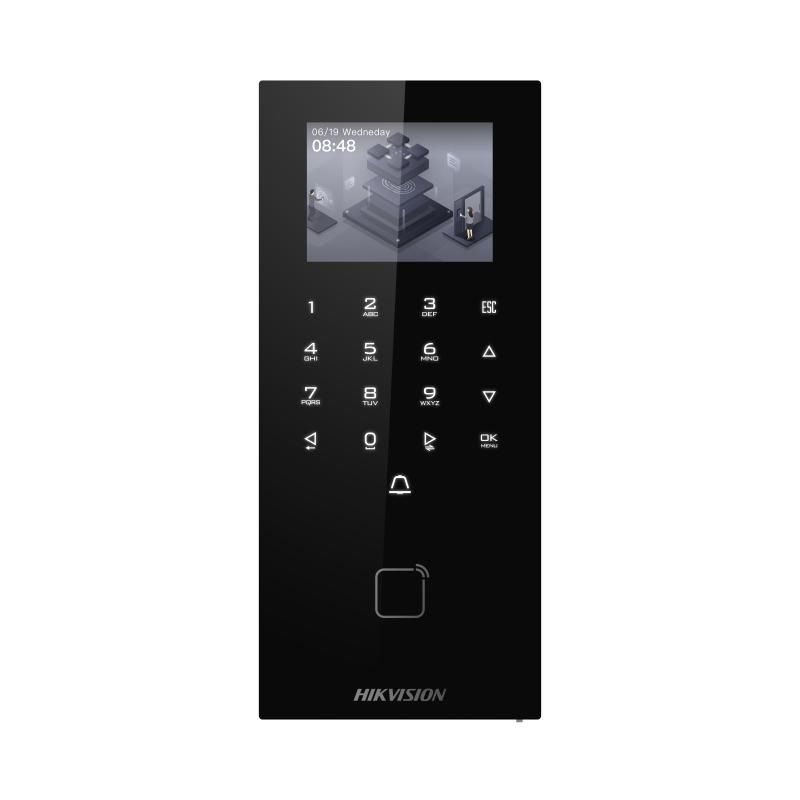 Hikvision DS-K1T807EX-E1 LCD Ekranlı Kartlı ve Şifreli Geçiş Terminali (EM Kart, Bluetooth, 2.4 inch LCD)