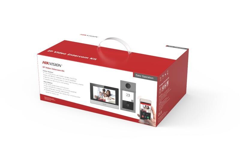 Hikvision DS-KIS604-P(C) Video Interkom Kiti (7 inç Ekran, 1920×1080 Kamera, IP, Villa/Ev)