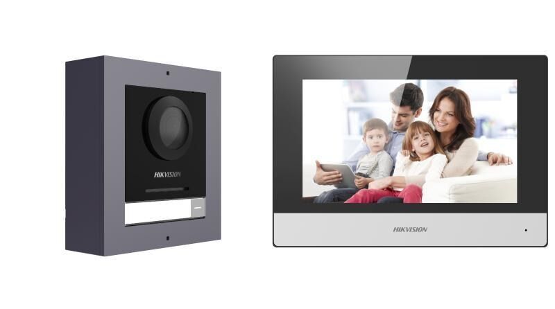 Hikvision DS-KIS602(B) 2 MP Villa Video Interkom Paketi 7 inç Ekran PoE IP65