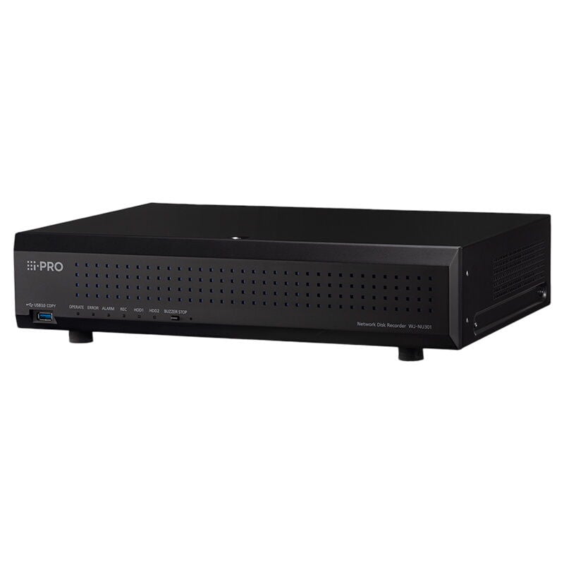 I-PRO WJ-NU301KG 16 Kanal NVR (16x PoE+, 2x SATA, H.265)