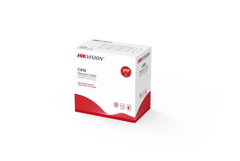 Hikvision DS-1LN6-UU Sistem Aksesuarı (Cat.6 U/UTP Kablo, 23AWG, PVC)