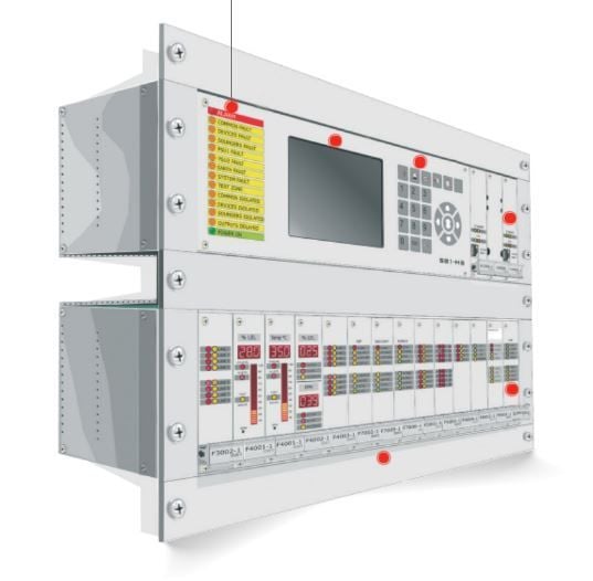 HONEYWELL HS-81 8 Döngülü Adresli Yangın Alarm Paneli (300 Bölge, Gaz ve Alev Algılama, Yedekli Güç)