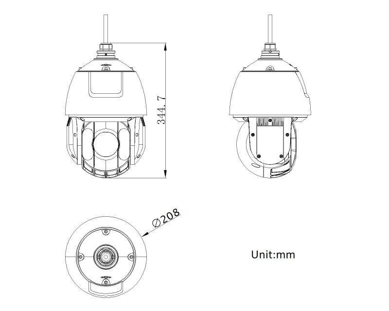 Hikvision DS-2DE5425IWG-K/4G 4 MP Dış Mekan PTZ IP Kamera (25× Optik Zoom, Maks. 150 m IR, IP66, eMMC 256 GB)