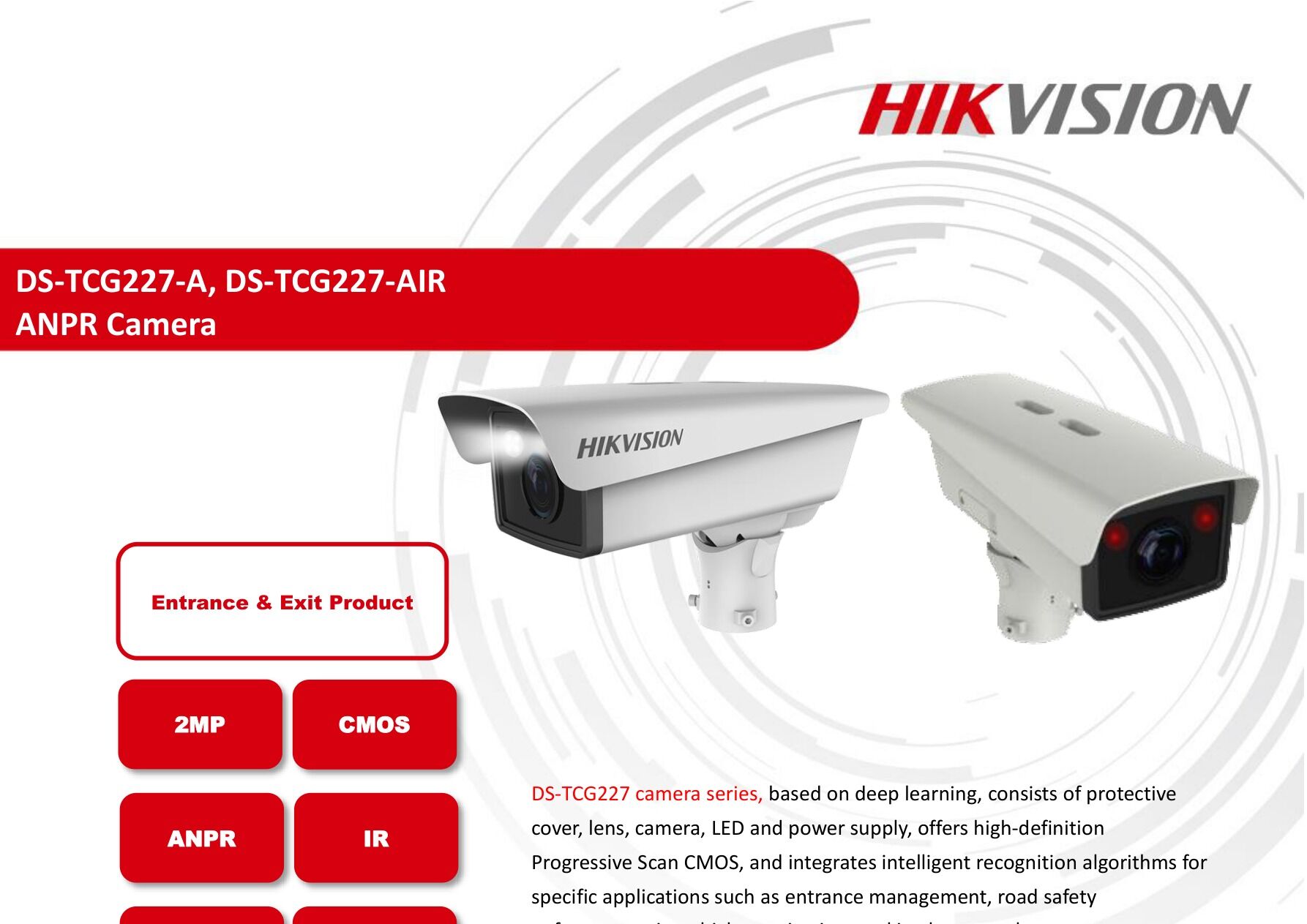 Hikvision DS-TCG227-A 2 MP Dış Mekan Bullet IP Kamera (ANPR, 3.1–9 mm Motorize Lens, PoE)