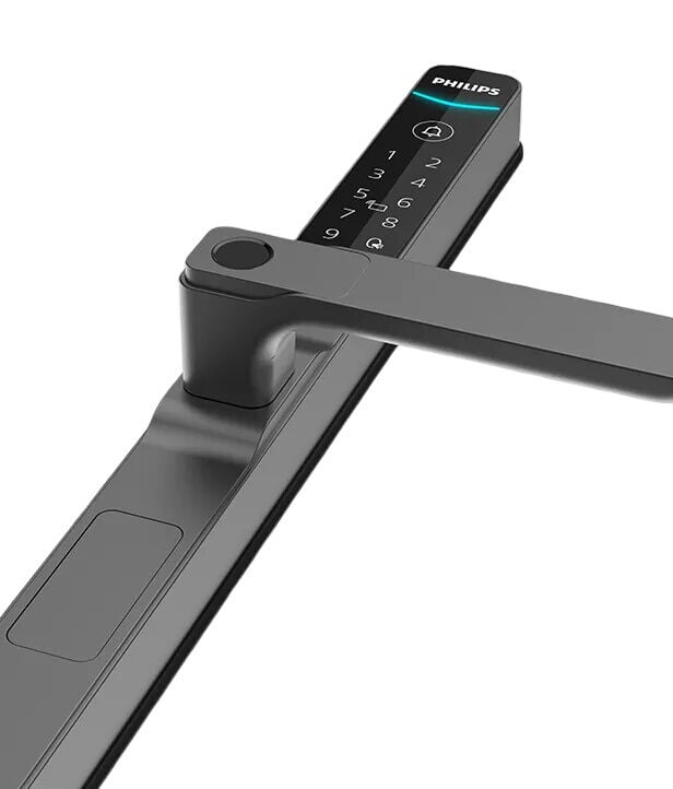 Philips DDL611S-5HBS Akıllı Dijital Kapı Kilidi (Parmak İzi, PIN Kodu, Kart/Tag, Mekanik Anahtar, Bluetooth)