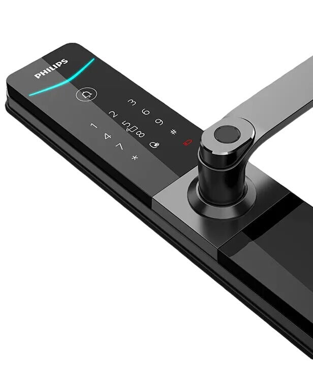 Philips DDL610-5HBS Dijital Akıllı Kapı Kilidi (Parmak İzi, PIN Kodu, Kart/Tag, Mekanik Anahtar, Uzaktan Erişim, Geçici Şifre)