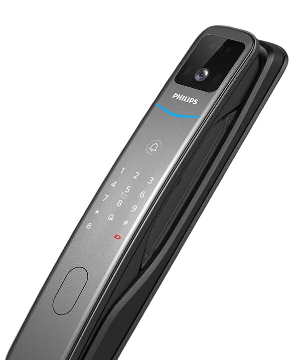 Philips DDL702-FVP-7HWS Akıllı Kapı Kilidi (Yüz, Parmak İzi, PIN, Kart/Tag, Mekanik Anahtar, Uzaktan Erişim, Geçici Şifre)