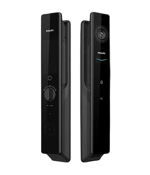 Philips DDL902-MFVP-11HWS Dijital Akıllı Kapı Kilidi (Avuç İçi Damar, Yüz Tanıma, Parmak İzi, PIN, Kart, Mekanik Anahtar)