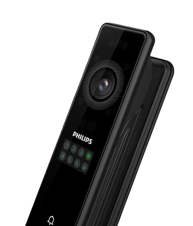 Philips DDL902-MFVP-11HWS Dijital Akıllı Kapı Kilidi (Avuç İçi Damar, Yüz Tanıma, Parmak İzi, PIN, Kart, Mekanik Anahtar)