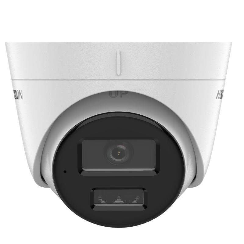 Hikvision DS-2CD1343G2-LIUF 4MP Dış Mekan Dome IP Kamera, Dahili Mikrofon, Akıllı Hibrit Işık (IR ve Beyaz LED), Sabit Lensli