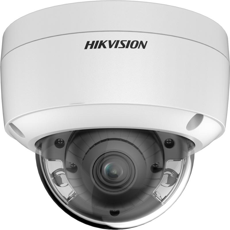 Hikvision DS-2CD2147G2-LSU 4MP Dış Mekan Renkli Gece Görüşlü (ColorVu) Vandal Korumalı Dome IP Kamera, Dahili Mikrofonlu, AcuSense, Sabit Lensli