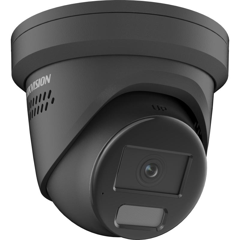 Hikvision DS-2CD2347G2-LSU-SL 4MP Dış Mekan Renkli Gece Görüşlü (ColorVu) Dome Kamera, Dahili Mikrofon, Flaşör ve Sesli Alarmlı, AcuSense