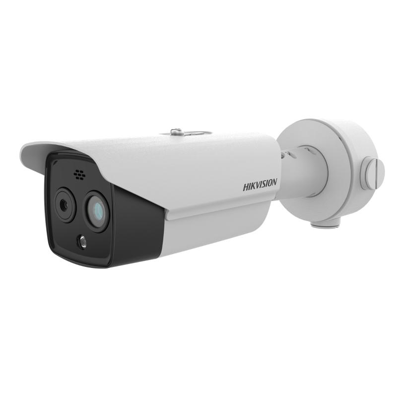 Hikvision DS-2TD2628-3-QA 4MP Termal & Optik Çift Spektrumlu IP Bullet Kamera, Akıllı Duman Algılama, Vücut Isısı Ölçümü