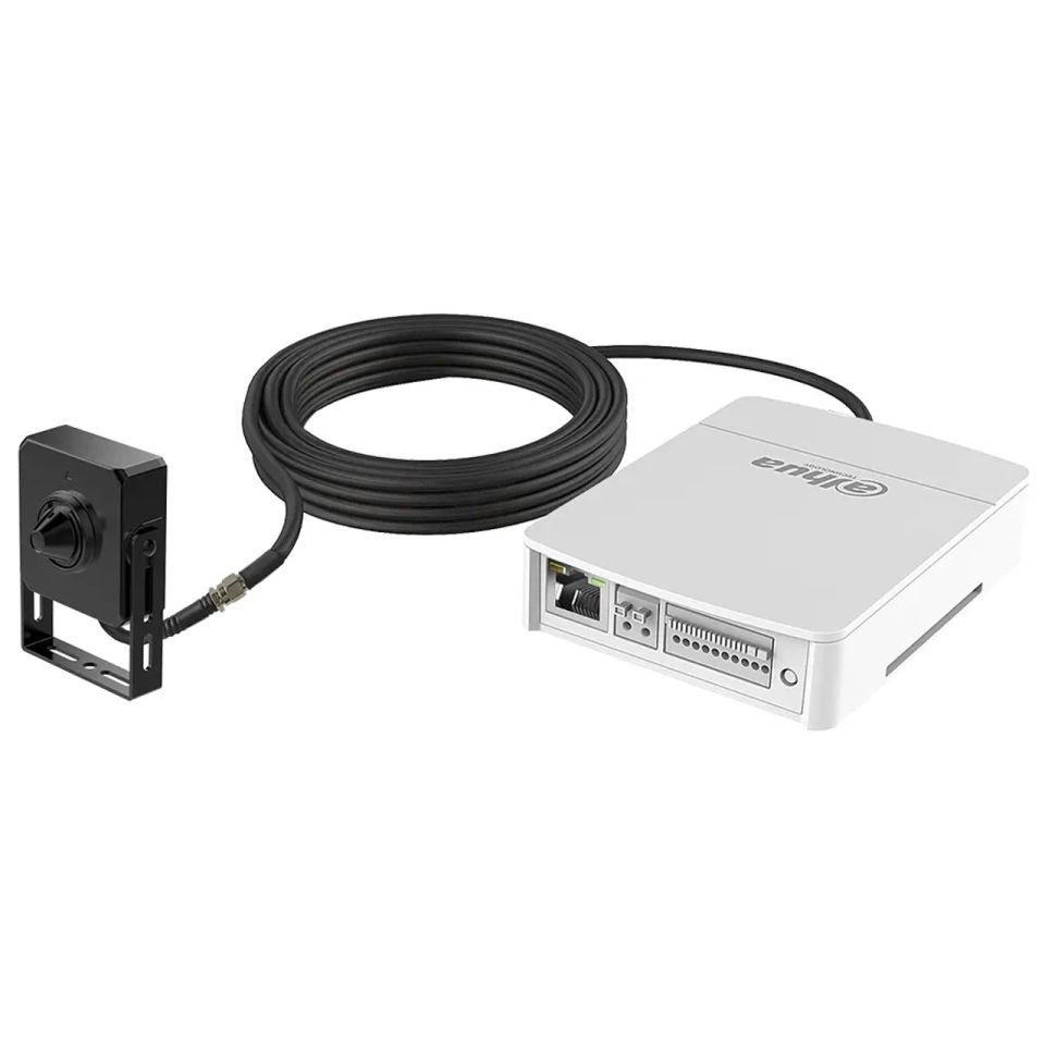 Dahua DH-IPC-HUM8441-E1-L4 4MP Pinhole IP Kamera Kiti (2.8mm Lens, Gizli Montaj, WDR, H.265+, PoE)