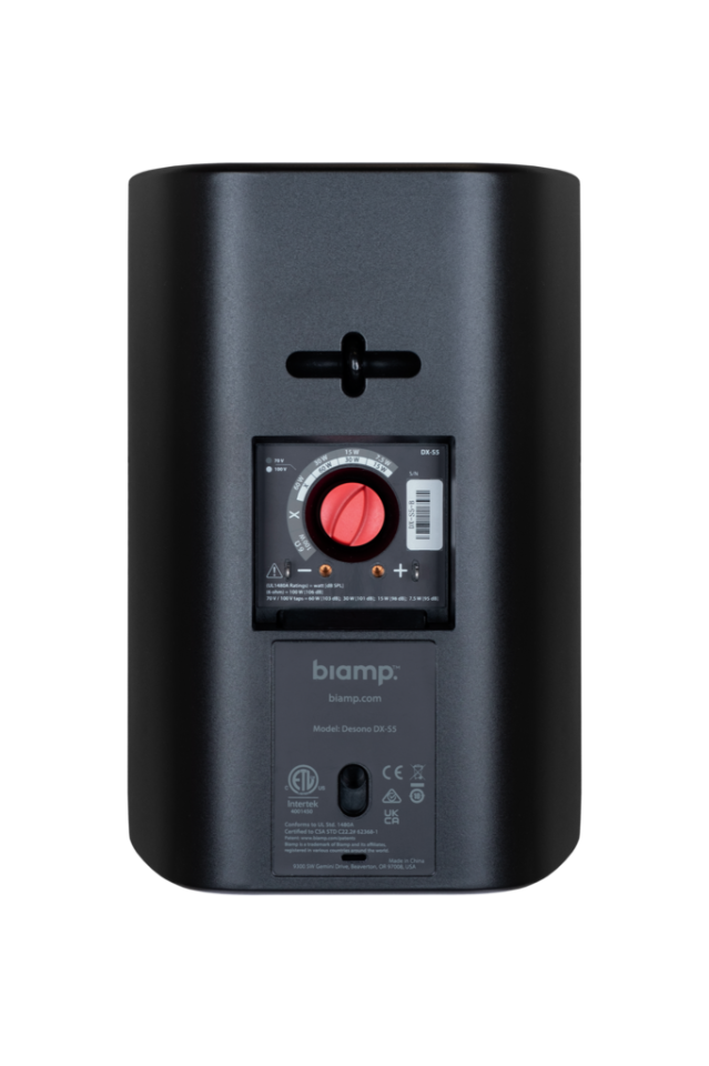 Biamp Desono DX-S5 5 inç Yüzey Montaj Hoparlör (70 V/100 V Otomatik Transformatör, IP54, ClickMount/U-Bracket)