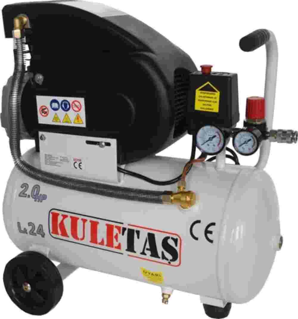 Kuletaş 2 Hp 24 lt 8 Bar Basınçlı Pistonlu Hava Kompresörü