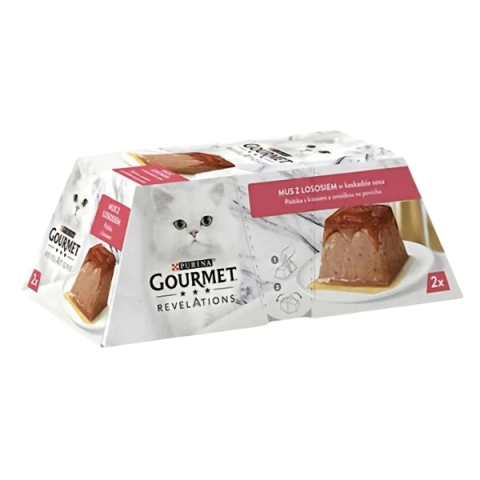 Gourmet Revelations Somon Balıklı Yetişkin Konserve Kedi Maması 2 Adet