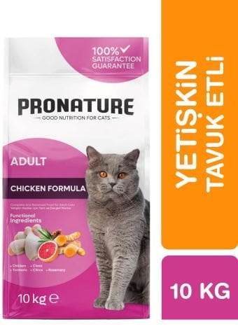 Pronature Tavuklu Ve Pirinçli Yetişkin Kedi Maması 10 Kg