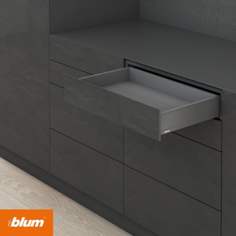 Blum Legrabox Dış Çekmece Pure M Yükseklik 500 Mm Orion Gri