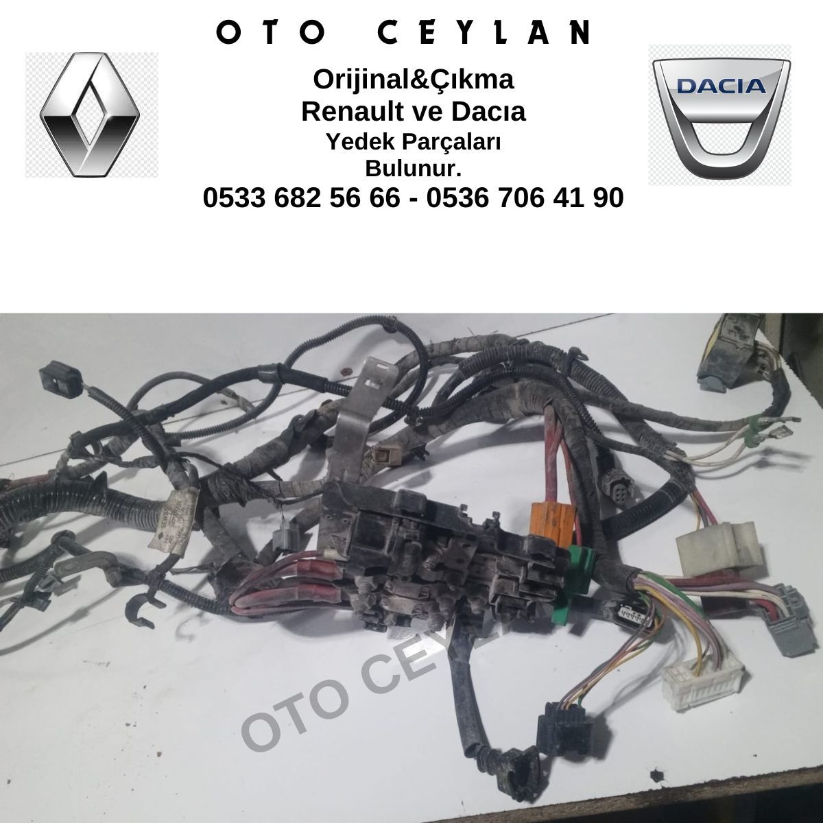 240116756R Kango 3 Motor Tesisatı Orijinal Çıkma