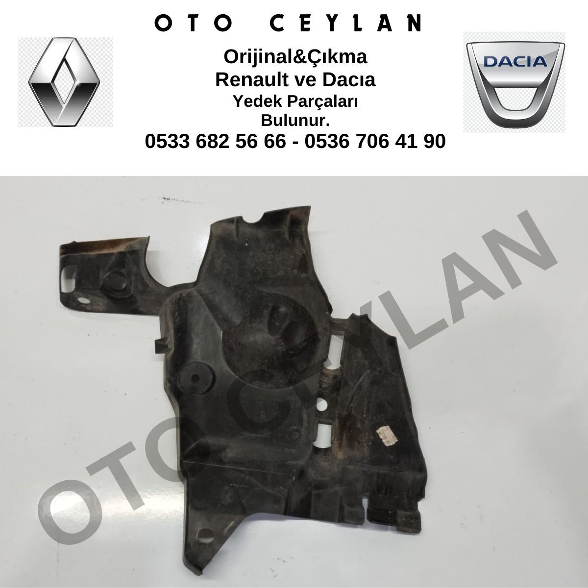 638318745R Dacia Duster Sol Şase Koruma Bakaliti Çıkma Orijinal