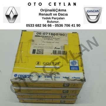 0607186090 Renault 9 Fairway Renault 19 Europa Renault 21 Optima Motor Segman Sıfır Orijinal Goetze Marka