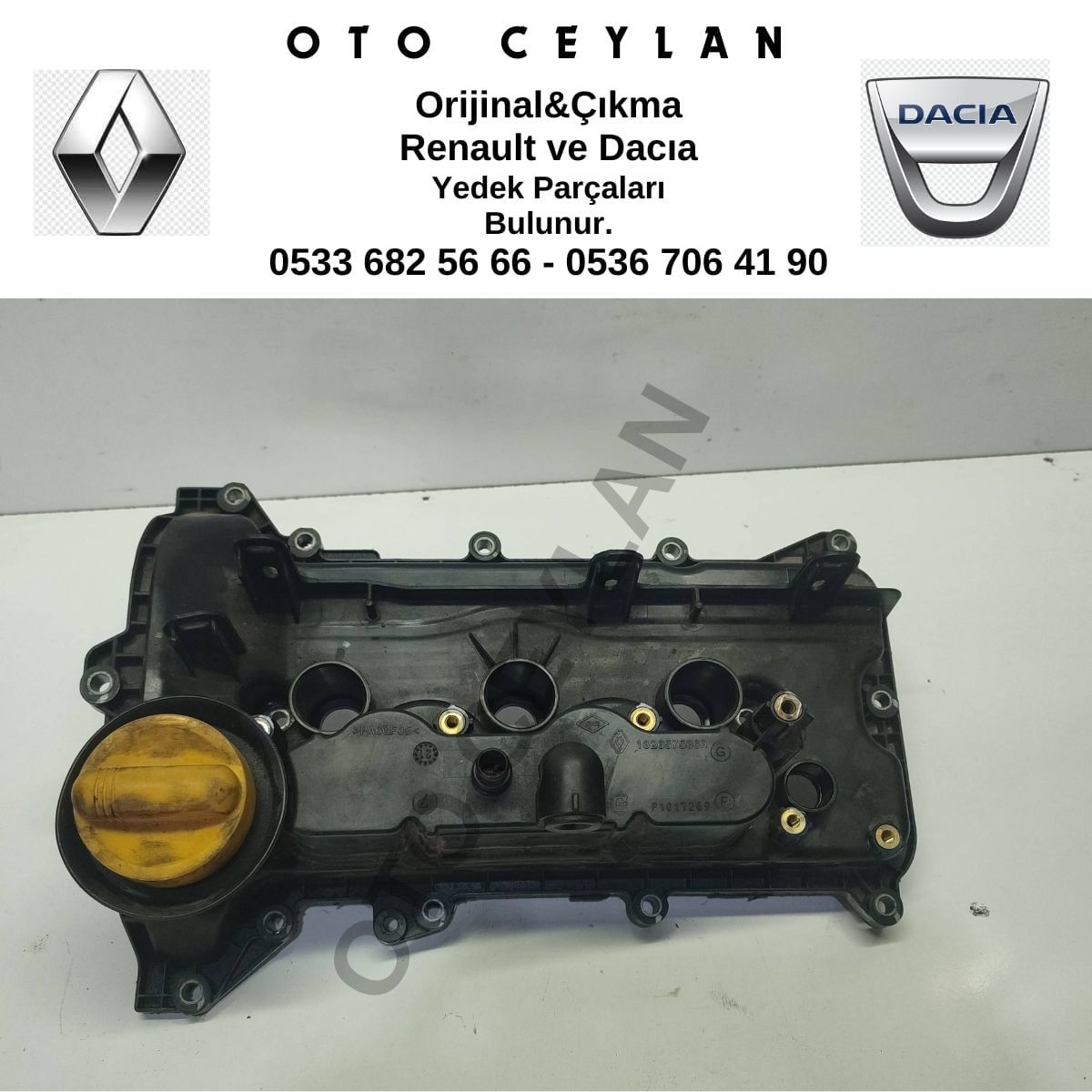 132657536R Captur Clıo 5 Motor Üst Külbütör Kapağı Çıkma Orijinal