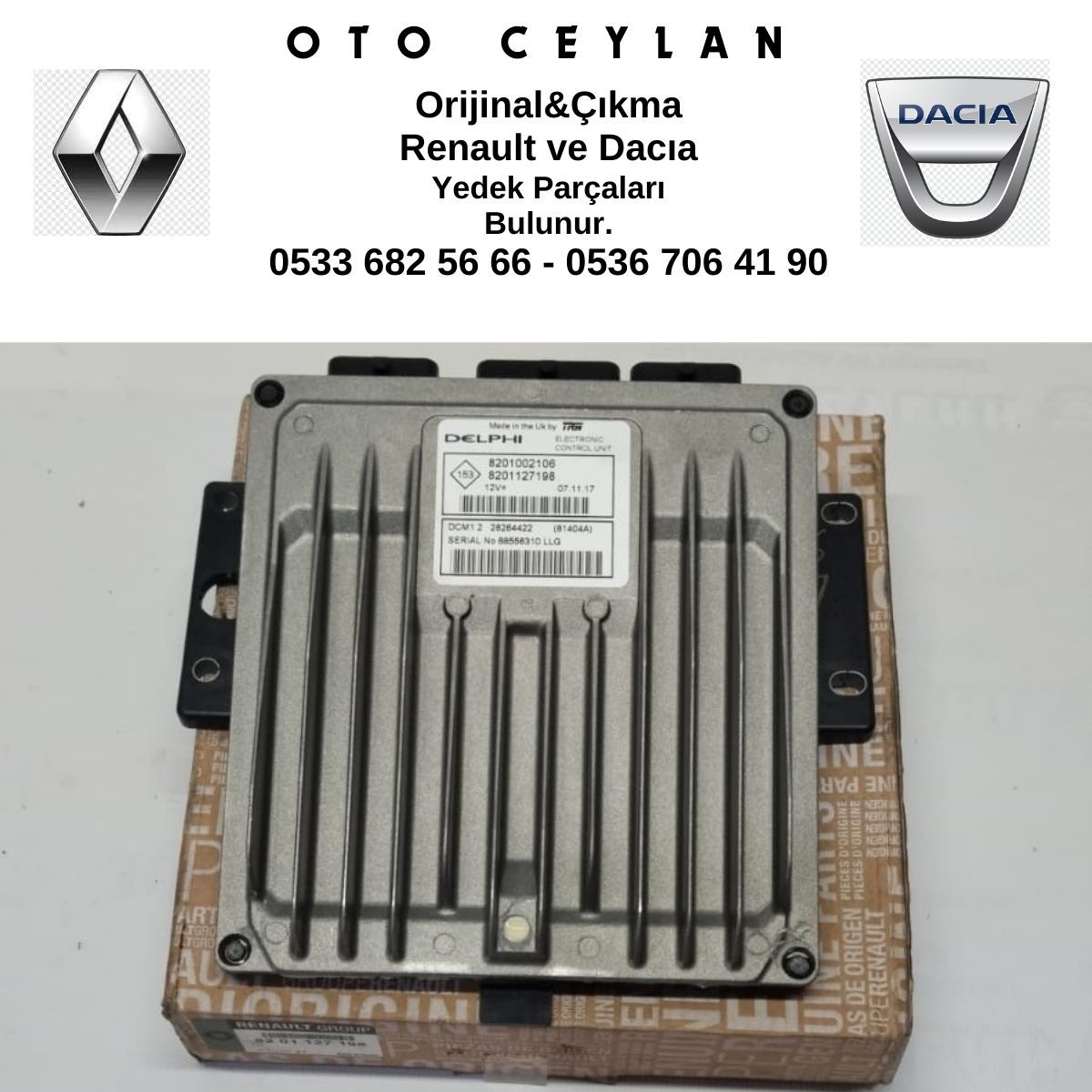 820112798 Duster Motor Beyni sıfır orijinal