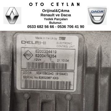 8200334419 8200414354 Megan II Scenıc II Motor Beyni Çıkma