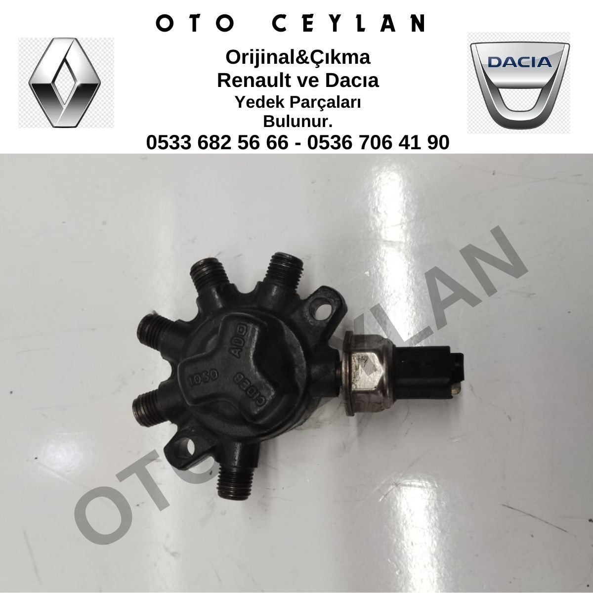 8200057345 Clio Kangoo Mazot Dağıtıcı Rampa 1.5 K9K Orijinal Çıkma