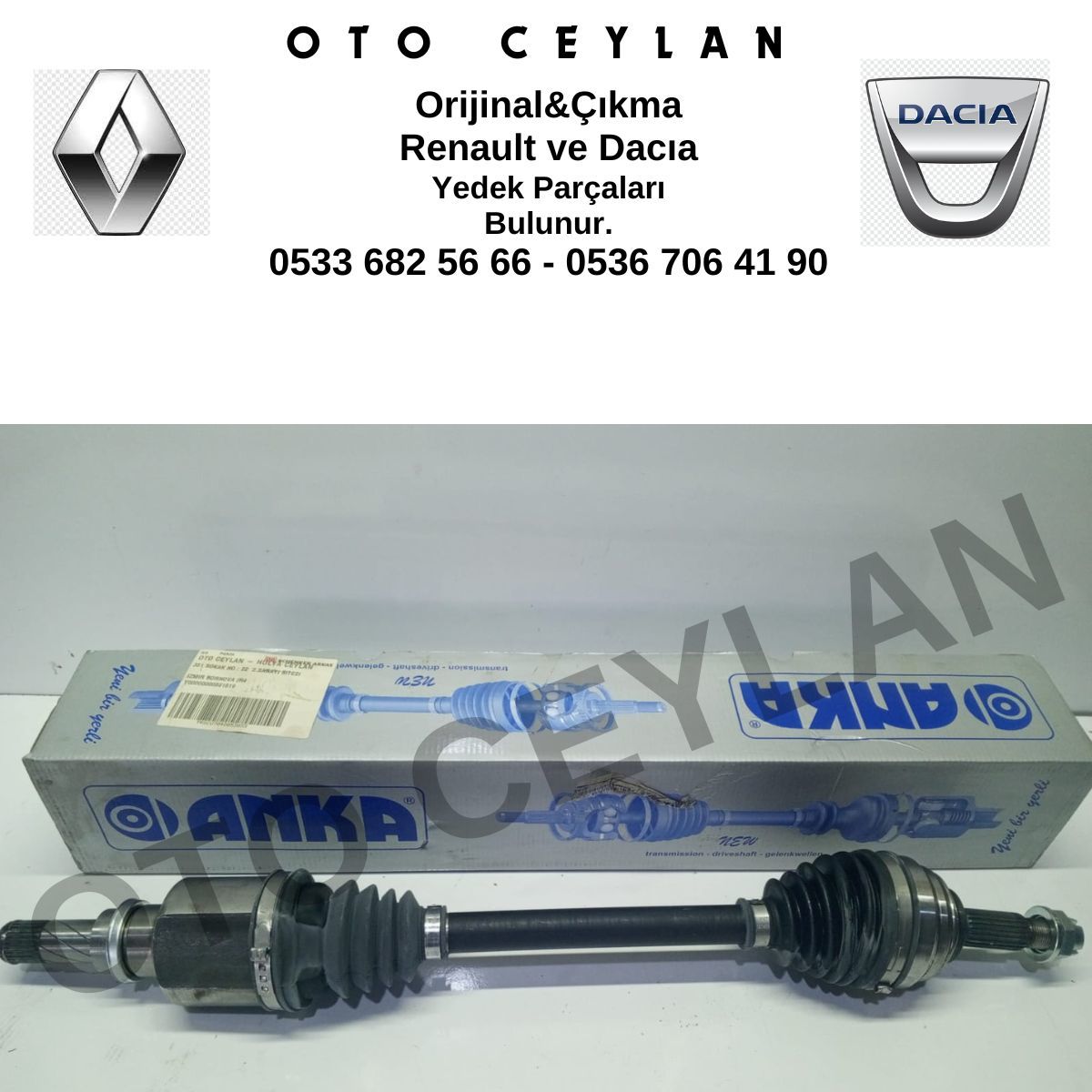 ANK 10101012 Clio 3 Logan Aks Komple Sol 1.5 Dci Sıfır Yerli Üretim