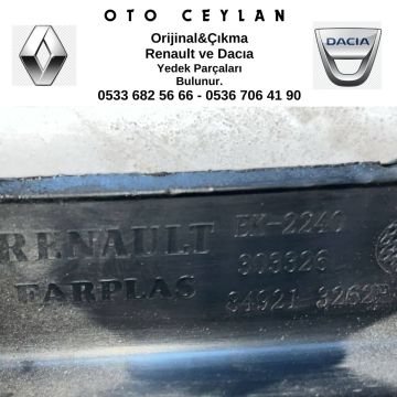 849213262R Clio 4 Arka Bagaj Eşik Kaplaması Çıkma Orjinal