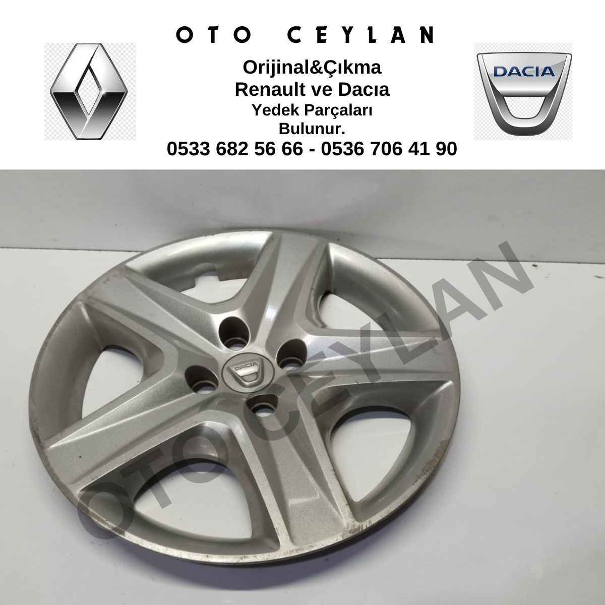 403154000R Sandero Stepway 16İnc Jant Kapağı Orijinal Çıkma