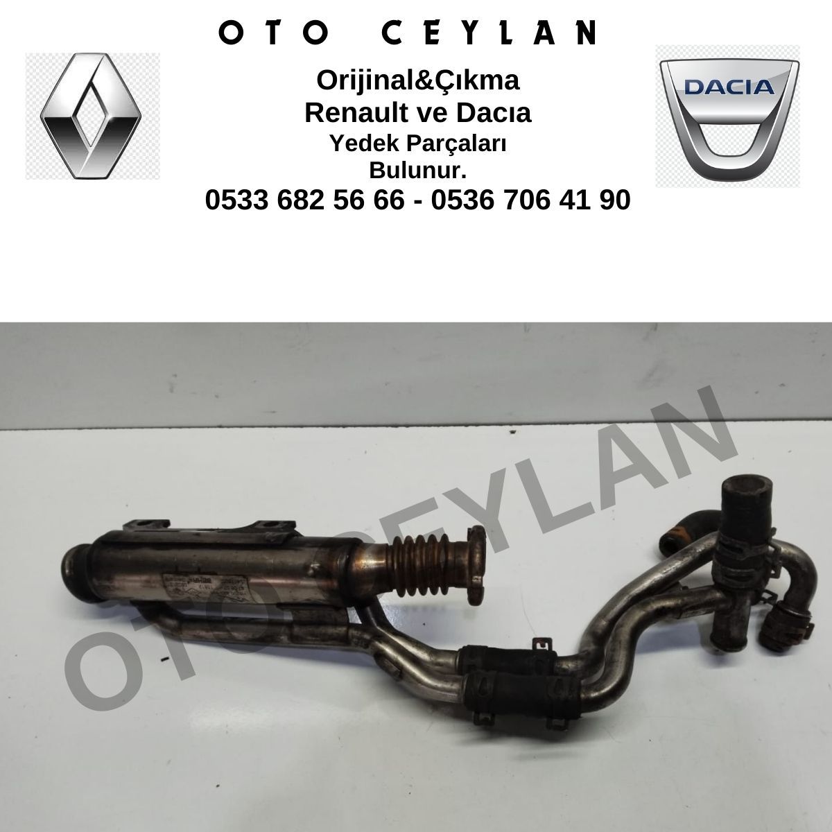 8200719993 8200620695 Laguna 2 3 Megane 3 Scenic 3 Master 3 Egr Gaz Soğutucu Orijinal Çıkma