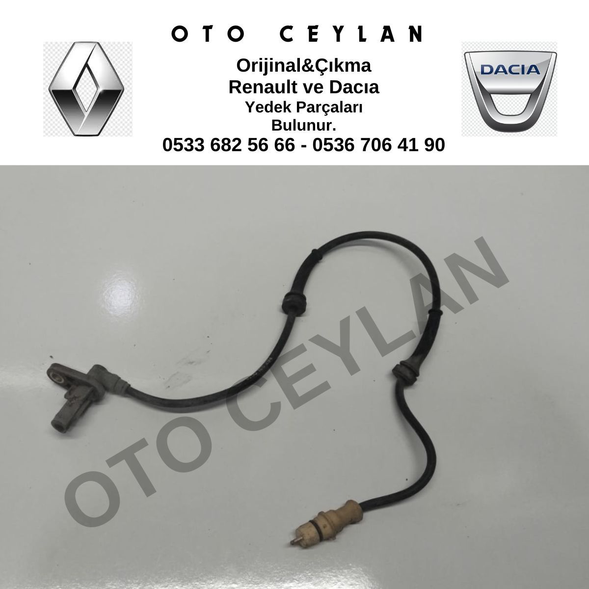 8200186294 Clio 2 Symbol Thalia (2009 2012) Ön ABS Kablosu Sensörü Orijinal Çıkma