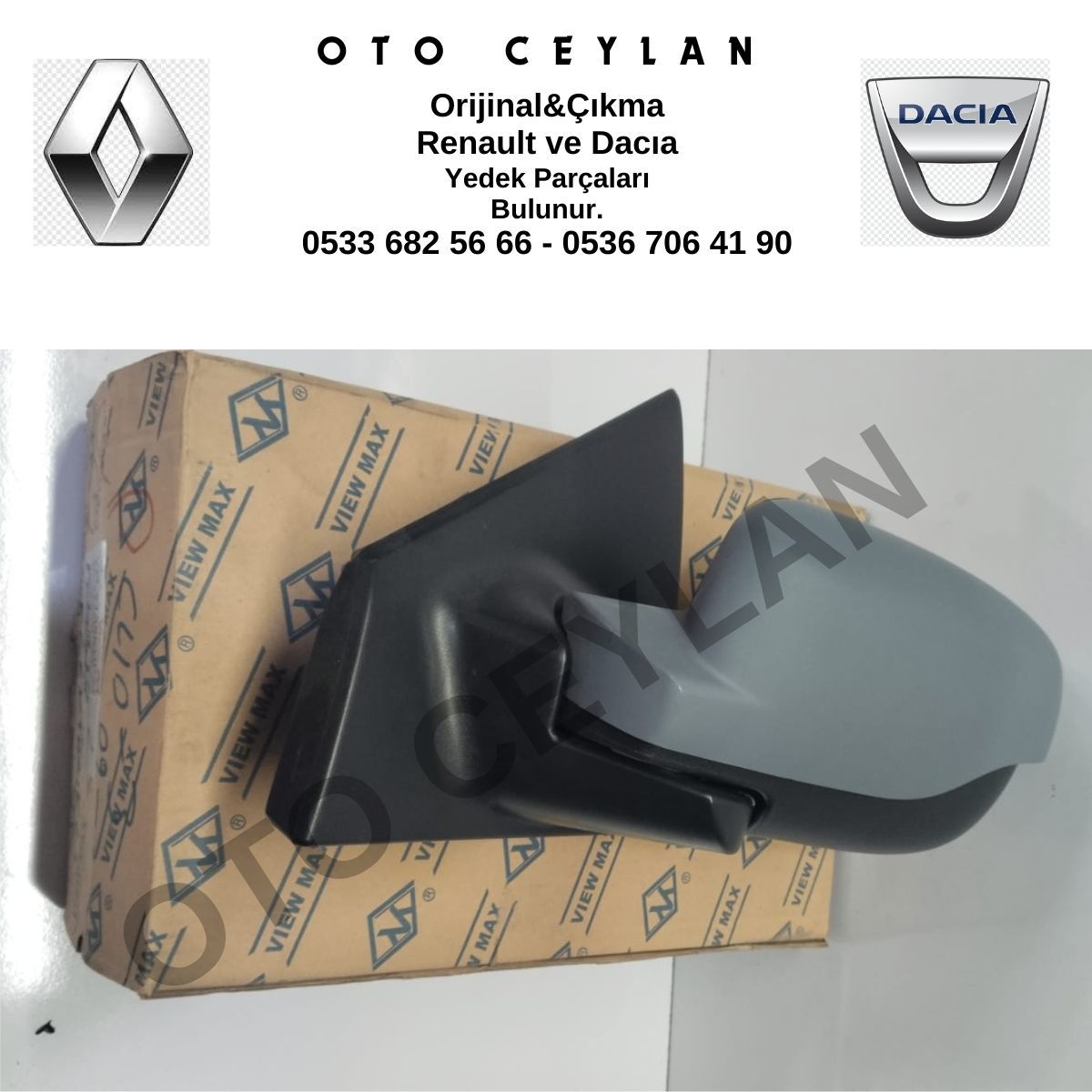 VM 6135EHPAL 313105 Clio Dış Dikiz Aynası Sol Elektrikli Isıtmalı Astarlı Asferik Sıfır İthal