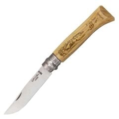 OPINEL INOX GURGEN ISLEMELI 8 NO CAKI (001363)