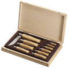 OPINEL INOX KAYIN SAPLI 10 LU CAKI SETI (NO:2-12)