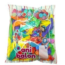 BANİ BALON BASKISIZ  PUNCH 8 RENK 100 LÜ