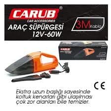 CARUB OTO ARAÇ SÜPÜRGESİ ÇAKMAKDAN 2V TURUNCU SİYA