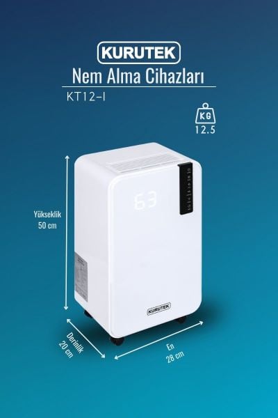 KT12-I Nem Alma ve Hava Temizleme Cihazı Alınan ürüne ek 2 yıl garanti sunan paket