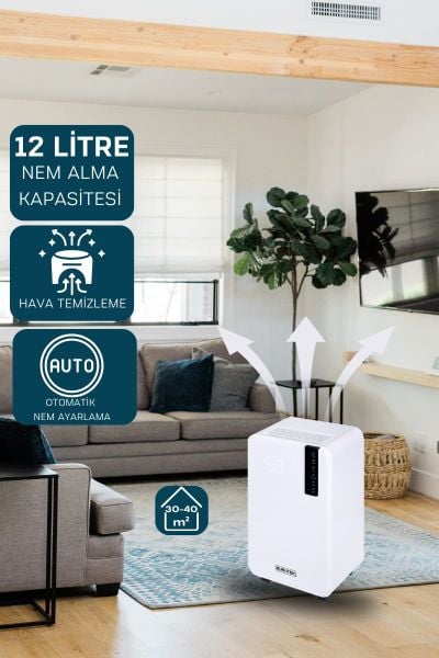 KT12-I Nem Alma ve Hava Temizleme Cihazı Standart Garanti