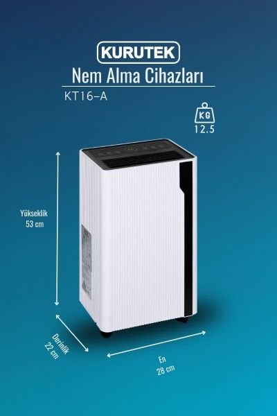 KT16-A Ev Tipi Nem Alma & Hava Temizleme Cihazı