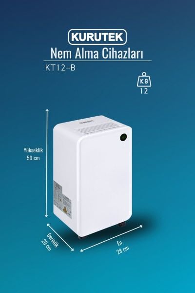 KT12-B Nem Alma ve Hava Temizleme Cihazı Standart Garanti