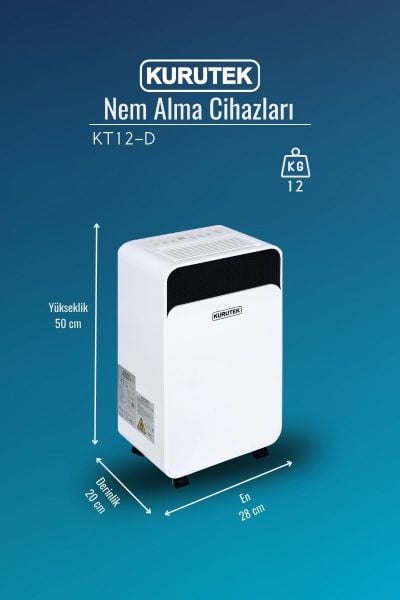 KT12D Nem Alma ve Hava Temizleme Cihazı Standart Garanti